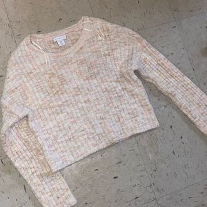 Shrinking Violet Ribbed Space Dye Sweater